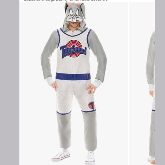 Space Jam Other - Adult Space Jam Bugs Bunny Union Suit Onesie Unisex XL